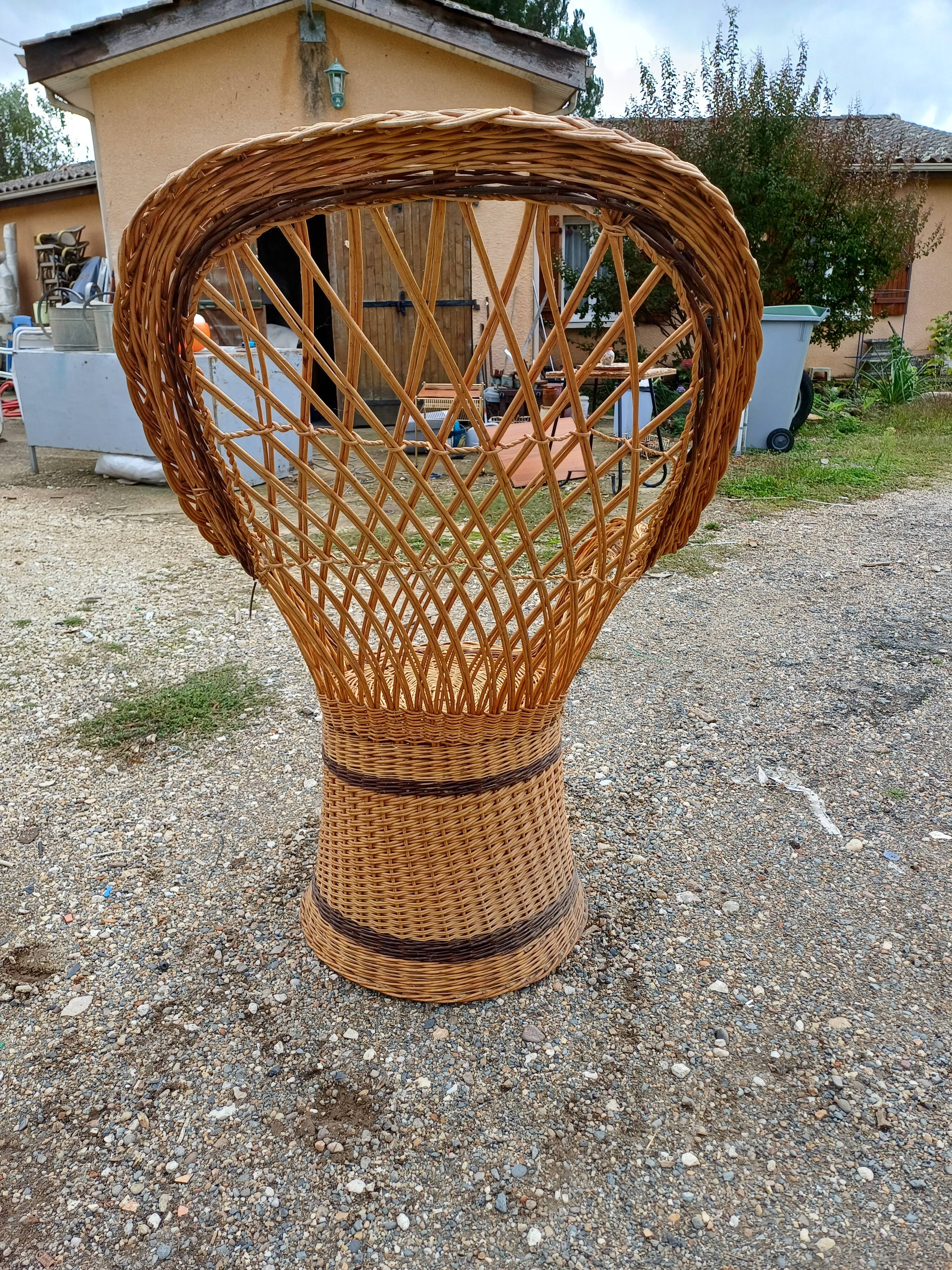 Emmanuelle wicker armchair