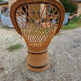 Emmanuelle wicker armchair