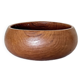 Bol en bois de teck, Japandi scandinave