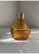 Vintage Bohemian orange crystal sugar bowl/candy dish