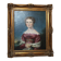 Elegant 19th-Century Portrait of a Lady – Oil on Canvas, Gilded Frame