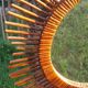 Miroir soleil en rotin 57 cm