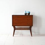 Swedish mahogany chest of drawers, 1950s-60s