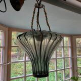 Blown glass lantern