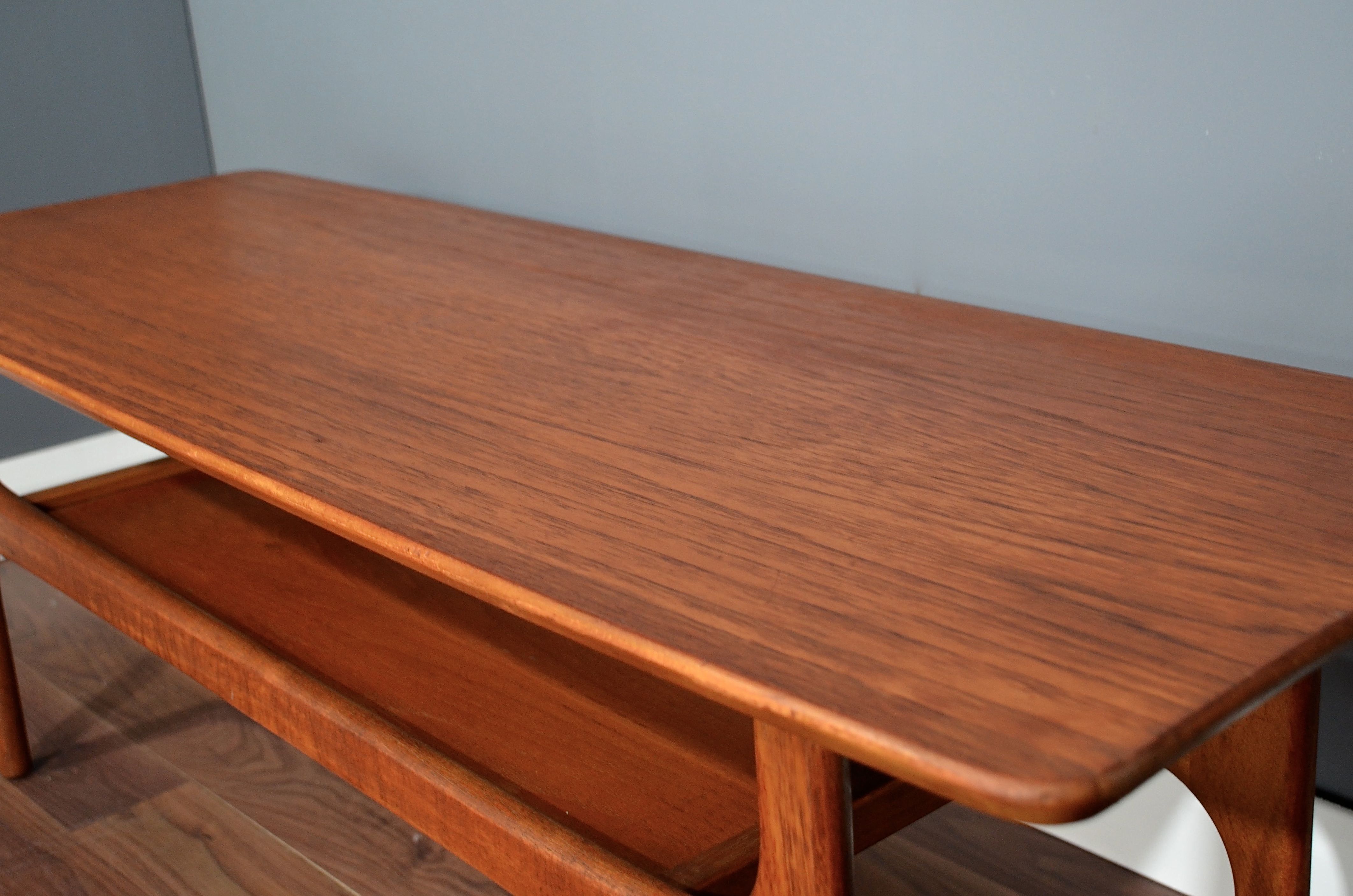 Midcentury Two Tier Teak Coffee Table. Fantastic Vintage  Modern / Danish Style