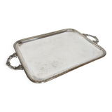 Serving tray with liqueur or other silver metal old art nouveau hallmark