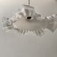 Opaline suspension in pleated glass 40s-50s
