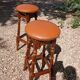 2 vintage bar stools