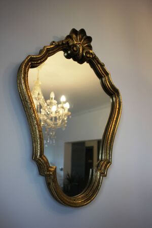 Miroir bois doré style louis XVI