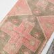 3x9 Peach Red Vintage Turkish Runner Rug, 91x274Cm SK20604