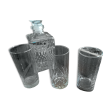 Whisky service book + carafe box  3 different glass models