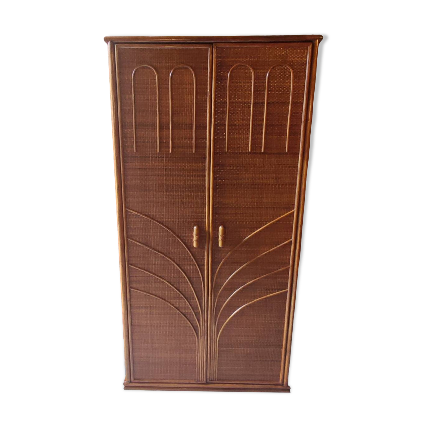 Wicker wardrobe