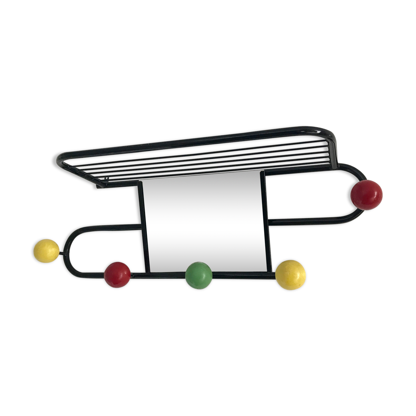 Coat rack vintage balls