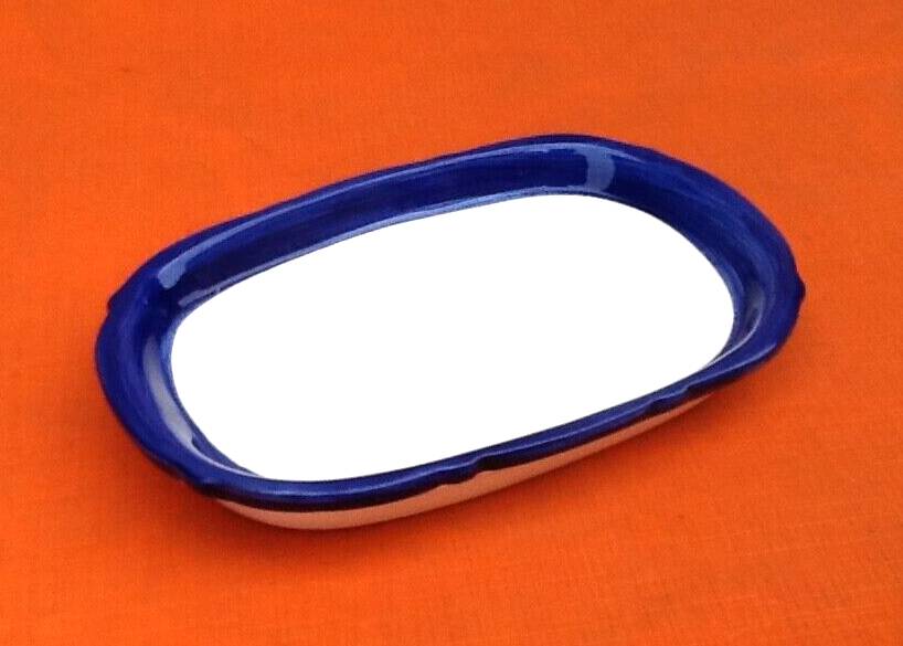 Ceramic butter dish with Maritime Lighthouse decor