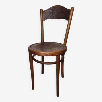 Art Nouveau Kohn Pyrographed Chair