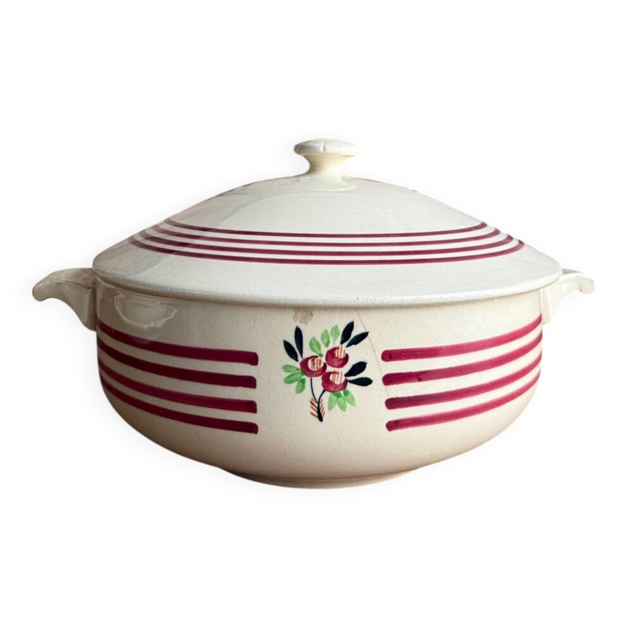Gien iron clay soup tureen