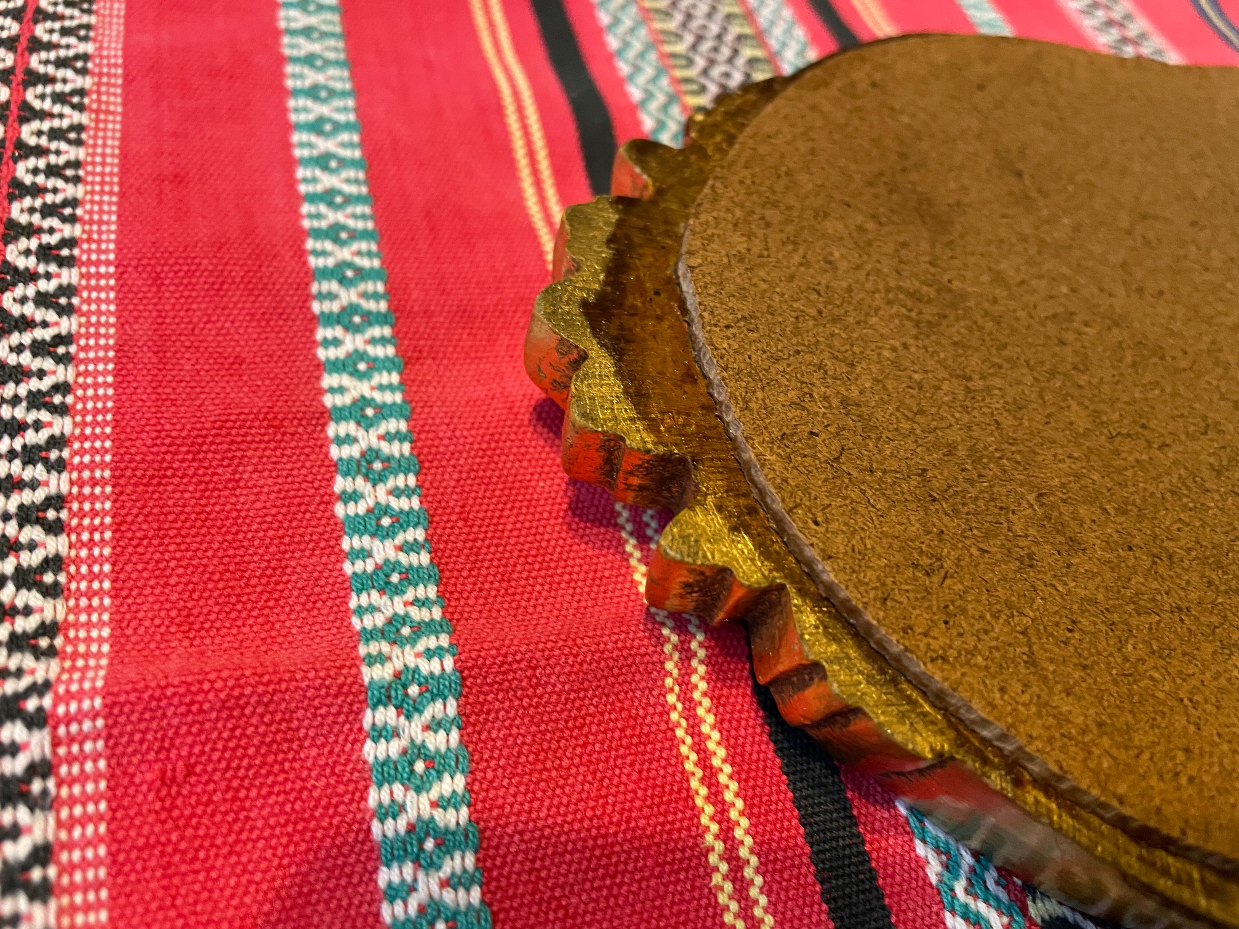 Vintage gold mirror 32 X 18cm