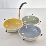 "charlotte" vintage ceramic aperitif server villeroy & boch 1960 retro