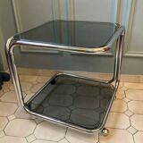 Table basse à double niveau des années 1970