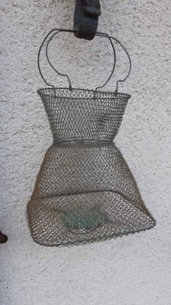 Vintage iron basket