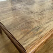Large antique desk made of solid wood
