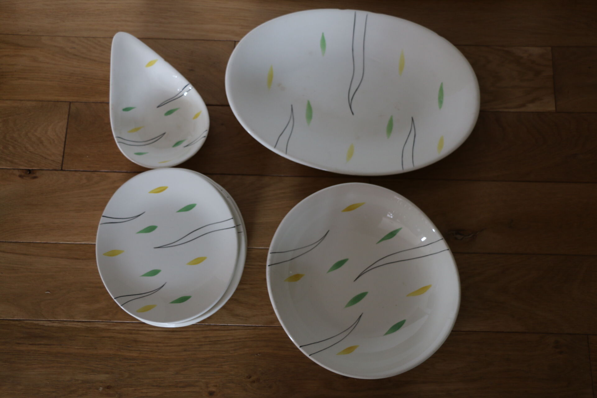 Set of Salins earthenware dishes