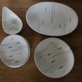 Set of Salins earthenware dishes
