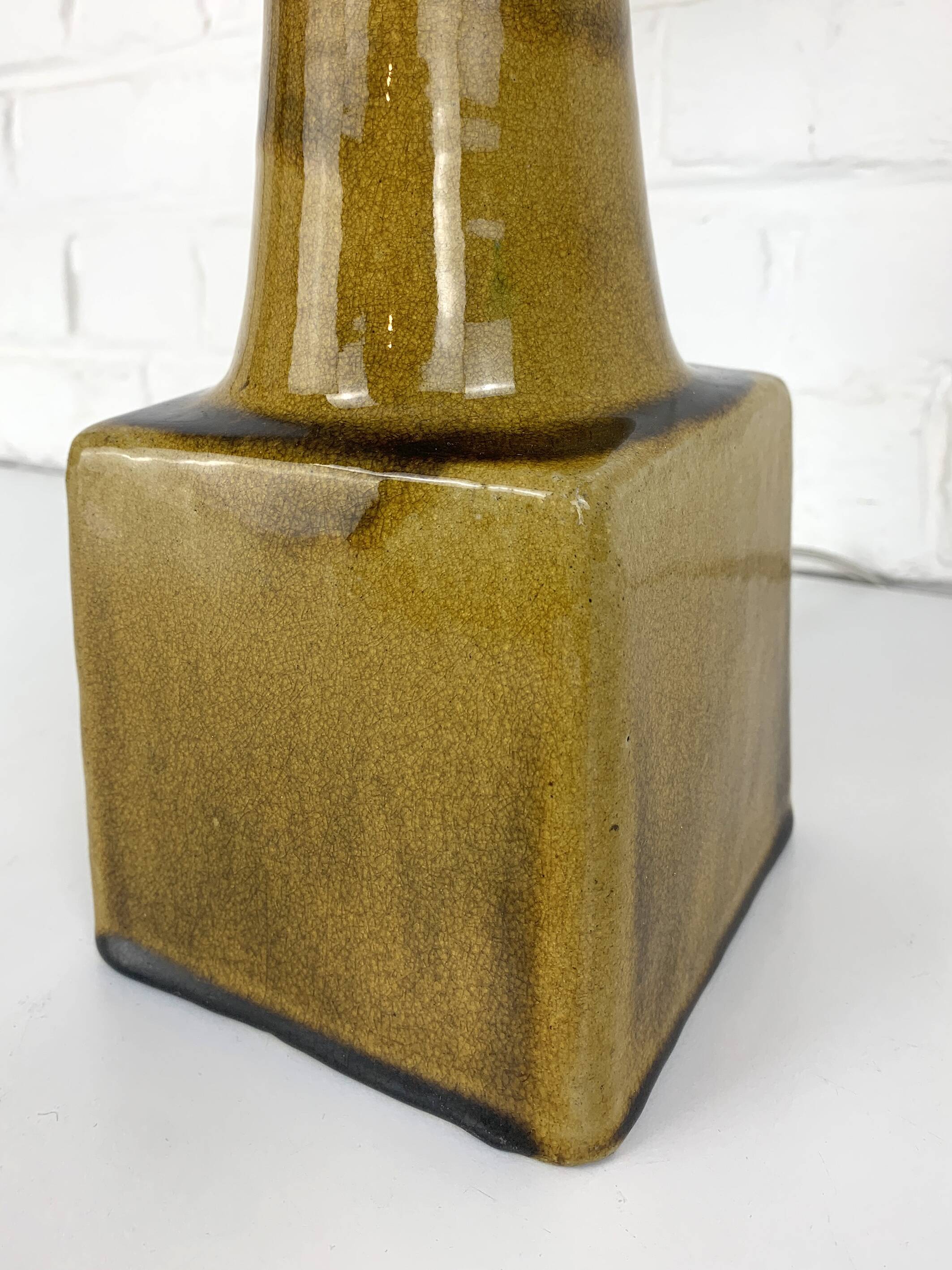 Scandinavian ceramic table lamp, Nils Kähler for HAK, Denmark, 1960s