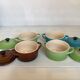 Four mini cocotte ramekins Le Creuset