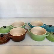 Four mini cocotte ramekins Le Creuset