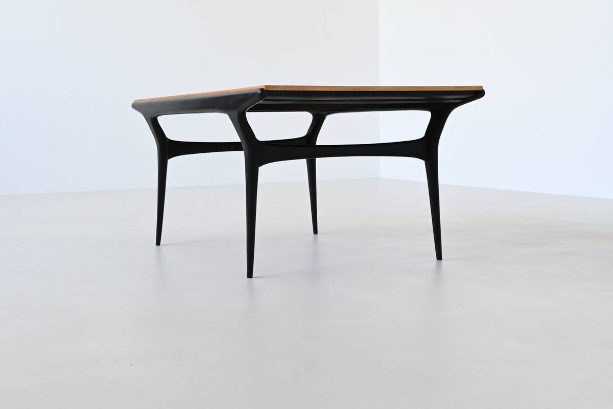 Alfred Hendrickx T4 dining table in beech Belform Belgium 1958