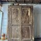 The antique patinated wardrobe