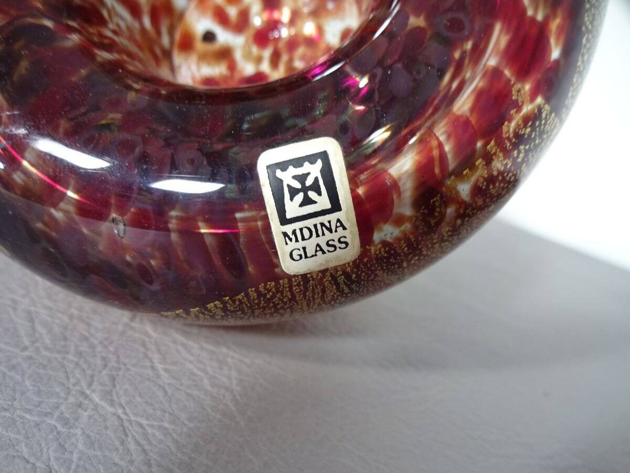 Maltese Glass Ashtrays from Mdina, 1960s, Set of 2
