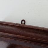 Old wall coat rack in solid oak, early 20th century