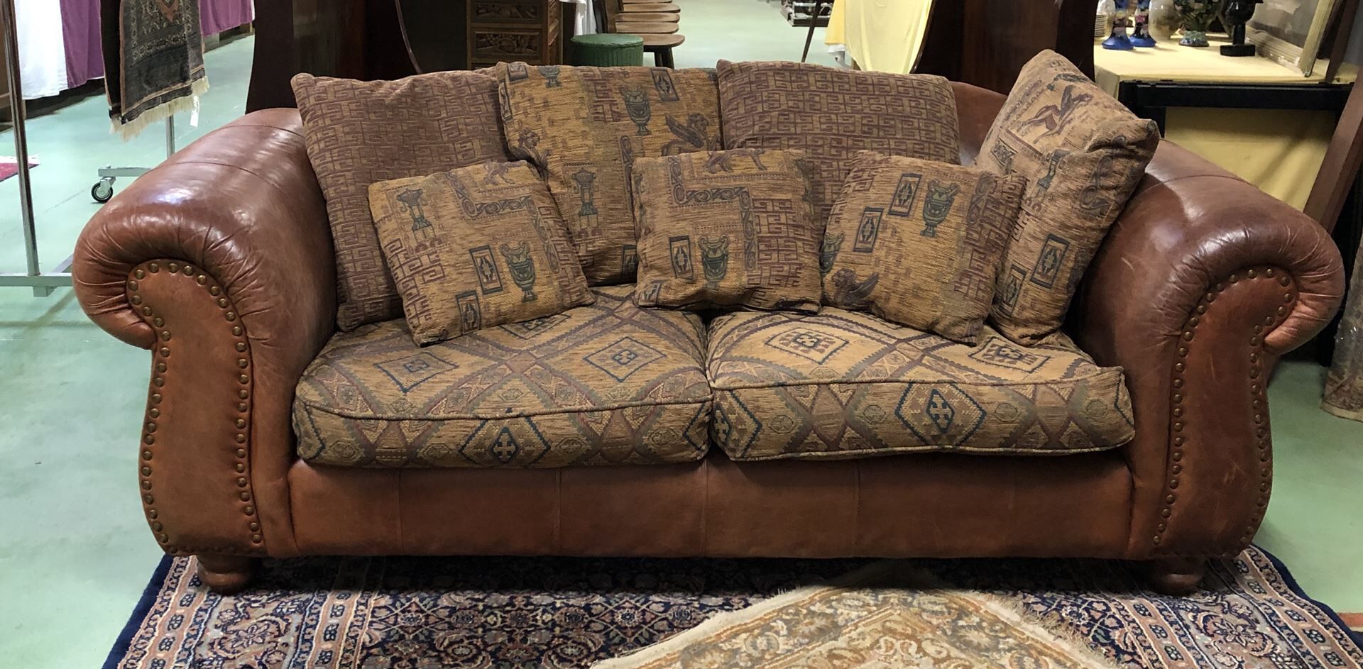 Sofa Thomas Lloyd of 1970s leather