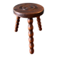 Tabouret tripode en bois