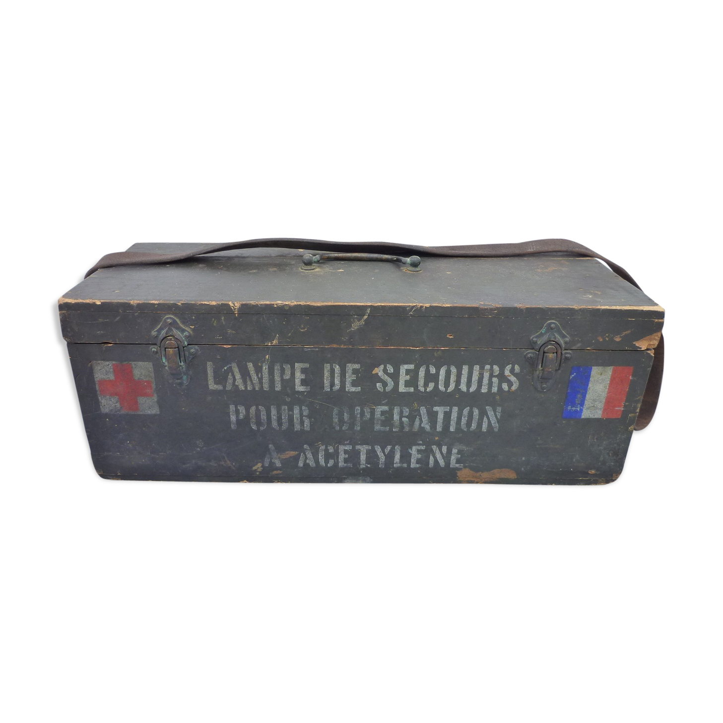 Military Fund 14-18 wooden acetylene lamp