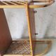Vintage rattan wall shelf