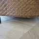 Colonial style armchair - woven rattan and exotic wood - vintage