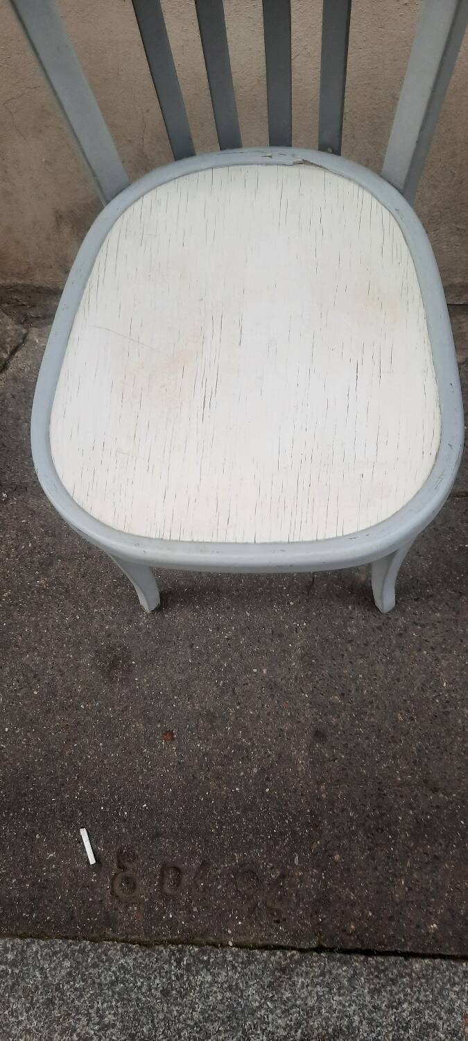 Painted wooden bistro chair