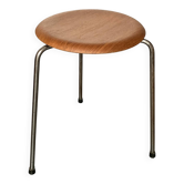 Dot Stool No. 3170 by Arne Jacobsen for Fritz Hansen in teak, 1965
