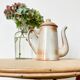 Enamelled stoneware coffee maker