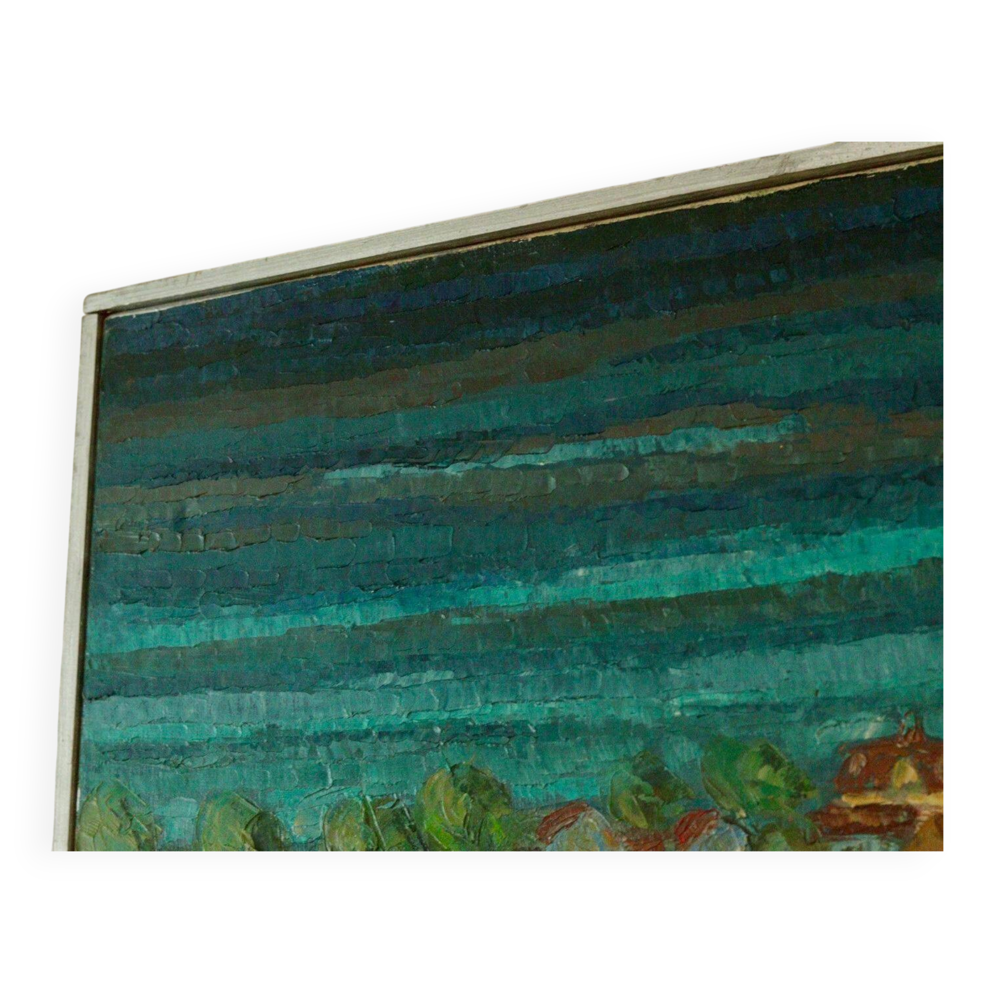 Oil on canvas "View" by Alvar Andersson