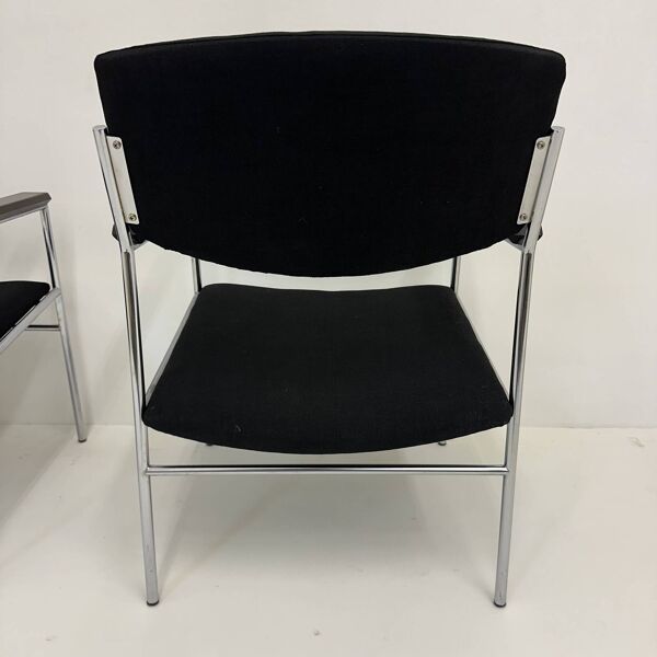 Fauteuil lounge minimaliste Gijs van der Sluis, années 1970