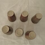 6 glasses digoin france vintage