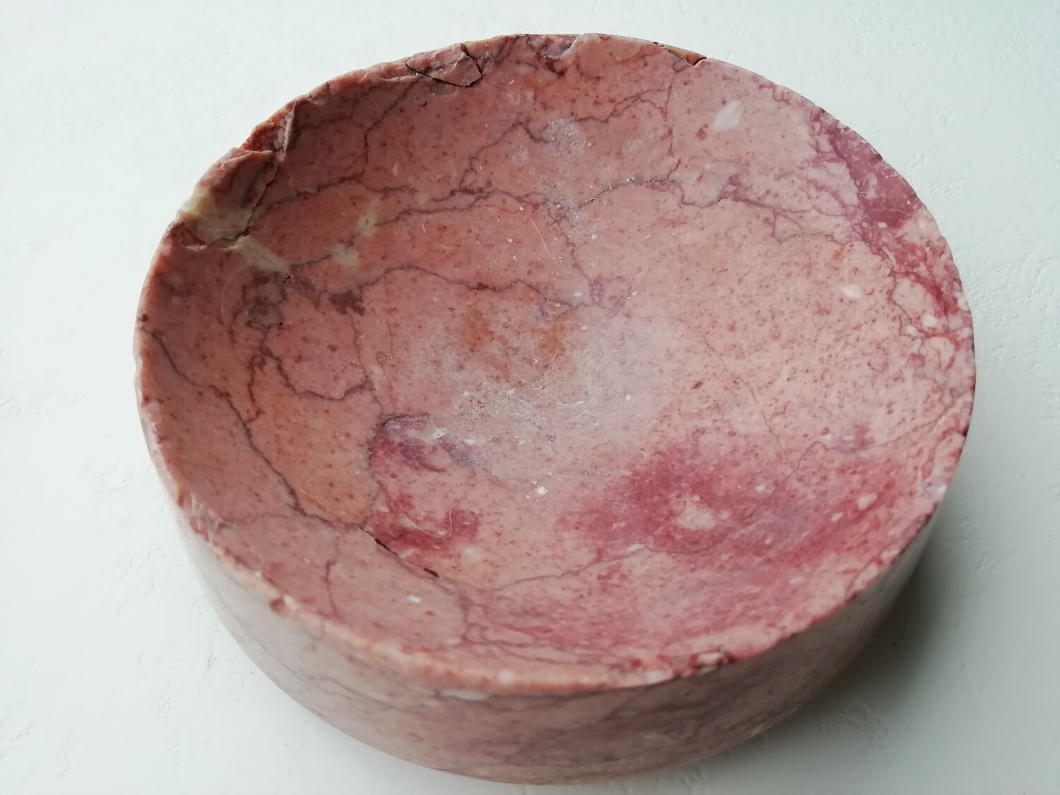 Vide poche en marbre rose