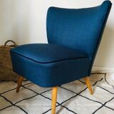 Peacock blue cocktail armchair