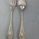 12 spoons & 11 forks Cailar Bayard (Christofle) silver-plated metal D178