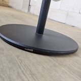 Modern metal minimalist side table with magazine rack / Dutch design