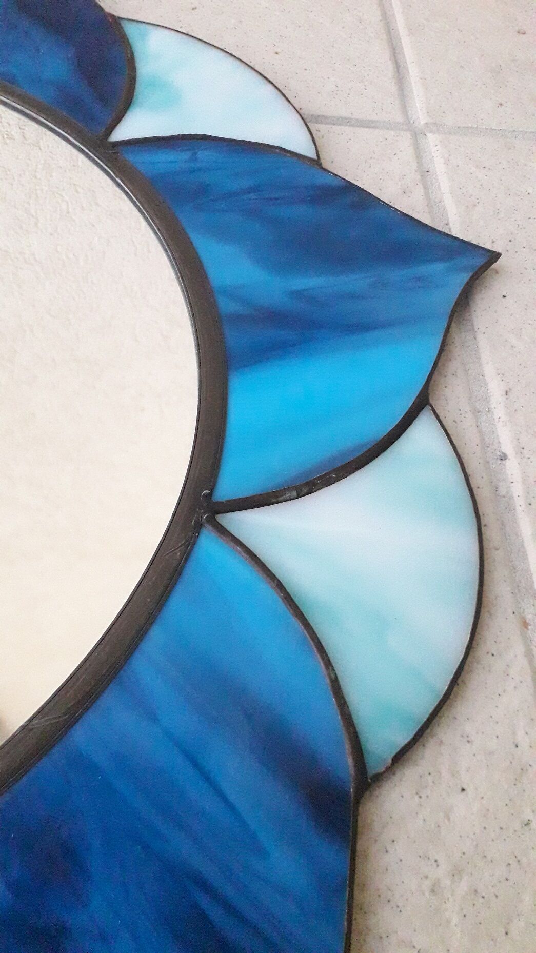 Stained glass mirror